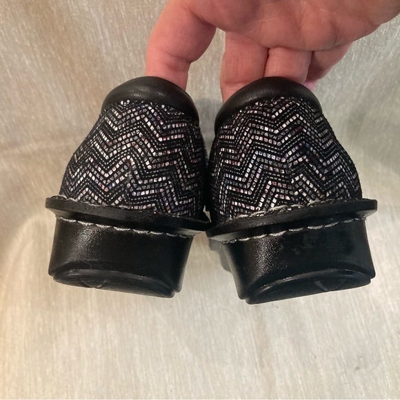 ALEGRIA Sz 39 Belle Mary Herringbone Comfort Sole Velcro Closure Leather Sandals - Picture 8 of 13